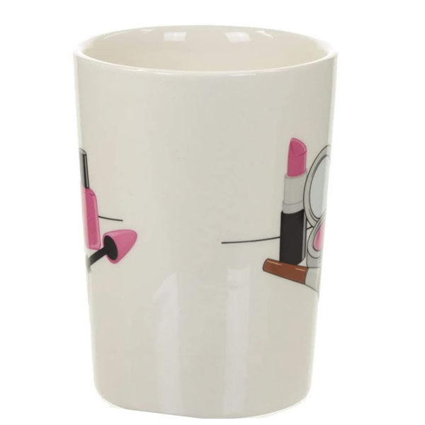 Taza de Céramica con Mango en Forma de Esmalte de Uñas