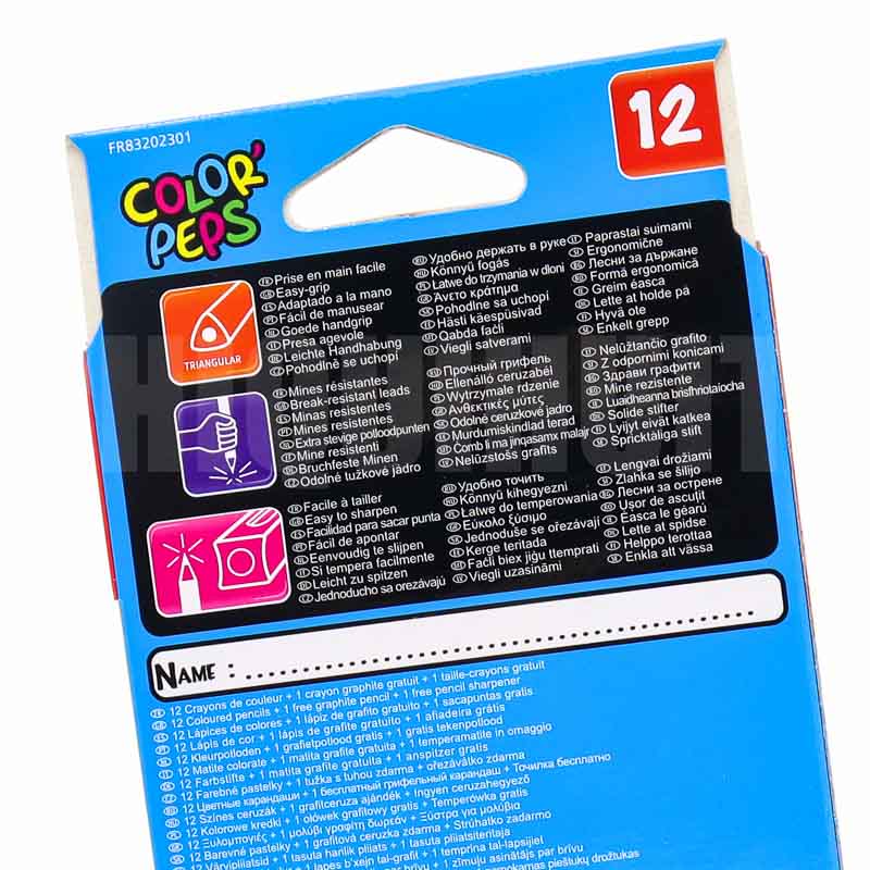 Lapices De Colores Maped Triangulares Maped 12 Pzas