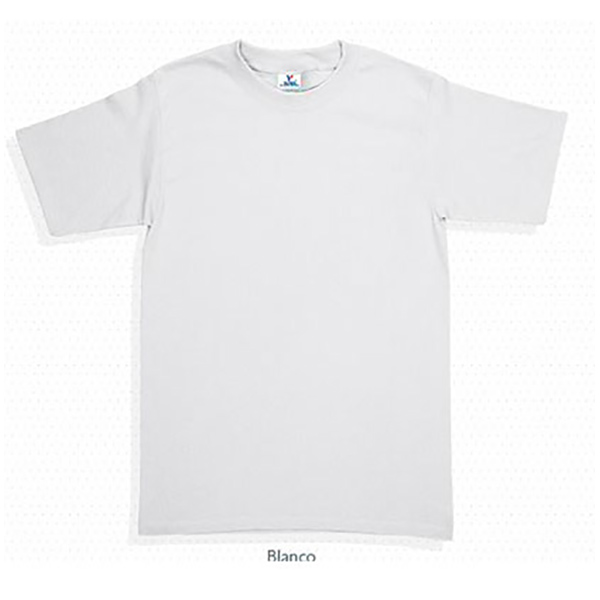 PLAYERA CABALLERO CUELLO RED M/C BLANCO 3XL (XXX GRANDE) C0300