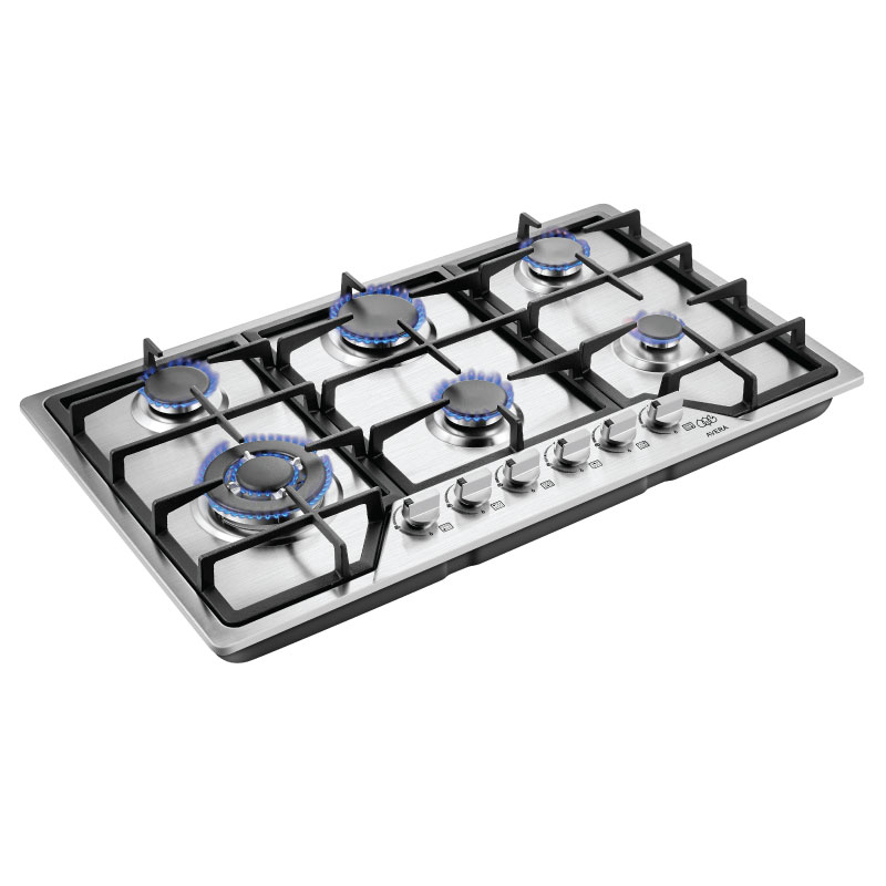 AVERA Parrilla de Gas Acero Inoxidable con 6 Quemadores AI6