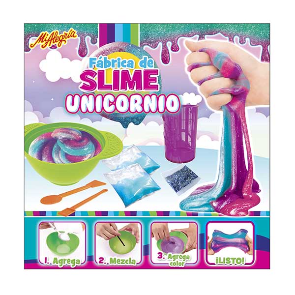Fabrica de slime unicornio Mi Alegria