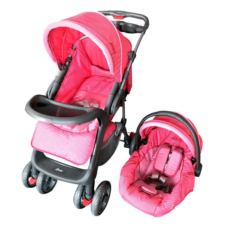 CARRIOLA D'BEBE TRAVEL SYSTEM AVENTURA ROSA END12**