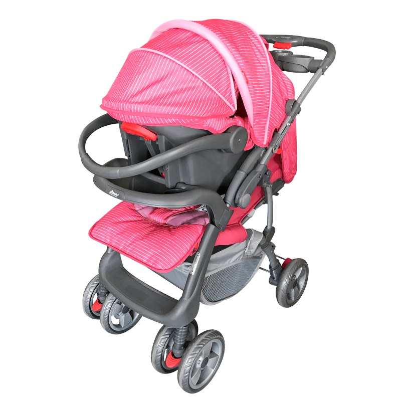 CARRIOLA D'BEBE TRAVEL SYSTEM AVENTURA ROSA END12**