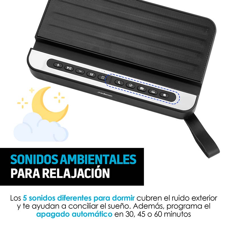 Bocina Bluetooth Con Base para Celular Y Tablet 5 Modos Redlemon