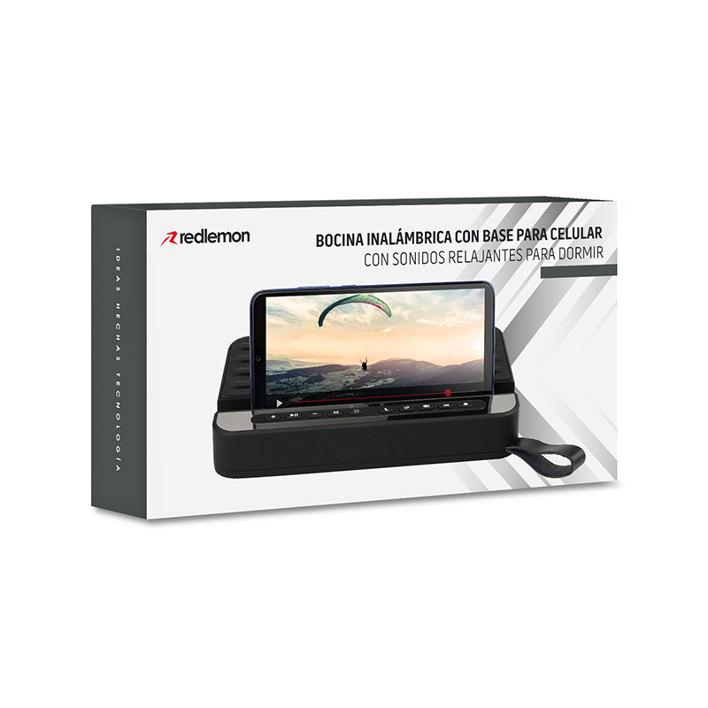 Bocina Bluetooth Con Base para Celular Y Tablet 5 Modos Redlemon