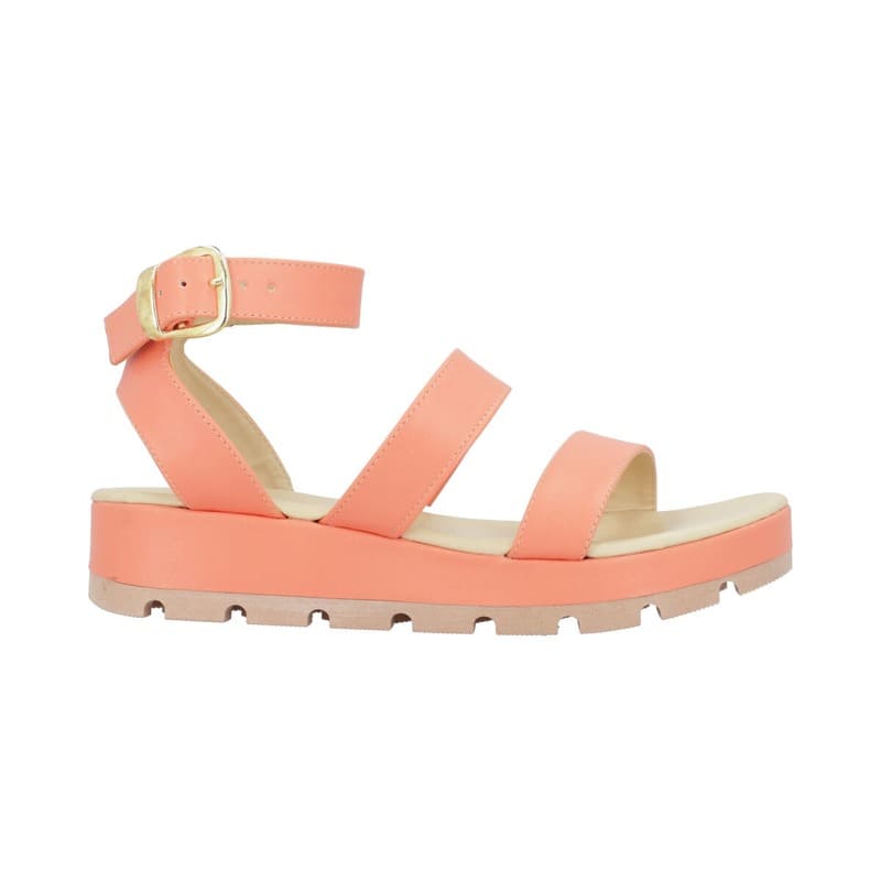 Sandalia De Plataforma Para Mujer Color Chabacano De LÃ¡tigo