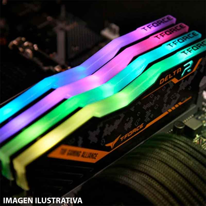 Memoria RAM DDR4 32GB 3200MHz TEAMGROUP DELTA TUF Gaming RGB 2x16GB TF9D432G3200HC16CDC01 