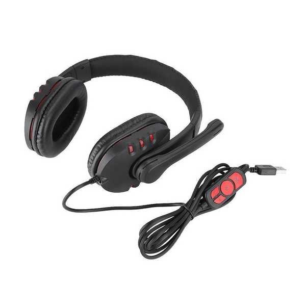 Diadema gamer profesional auriculares estéreo y micrófono con cancelación de ruido con micrófono para PC y Consolas por usb