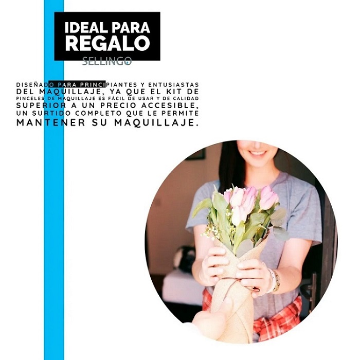Kit De 20 Brochas De Maquillaje Profesional Sellingo Colors Morado