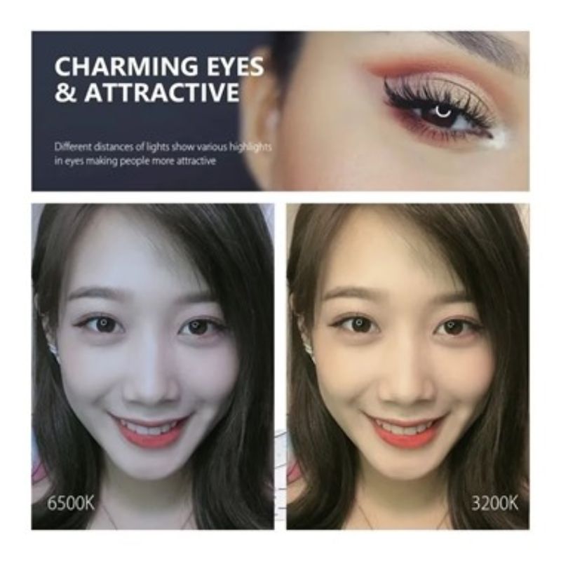 Aro De Luz Led 20 Cm Con Mini Tripie + soporte Para Celular 8 pulgadas