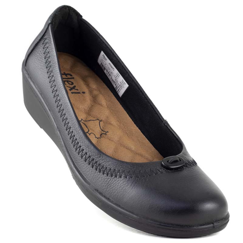 ZAPATOS BONITOS DAMA FLEXI FLATS 45605 NEGRO ORIGINALES