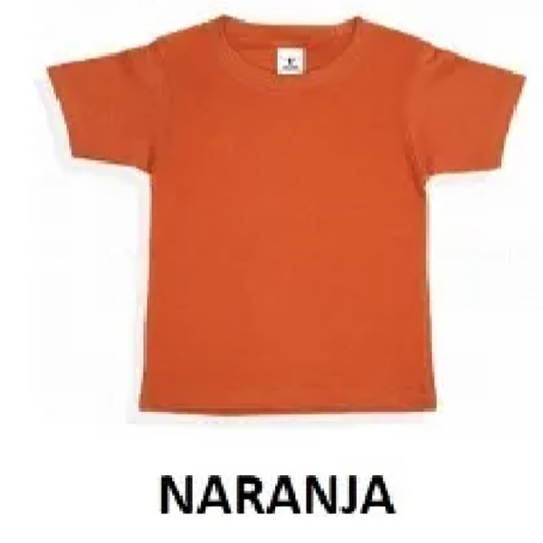 PLAYERA BEBE YAZBEK CUELLO REDONDO NARANJA  TALLA 01 B0300