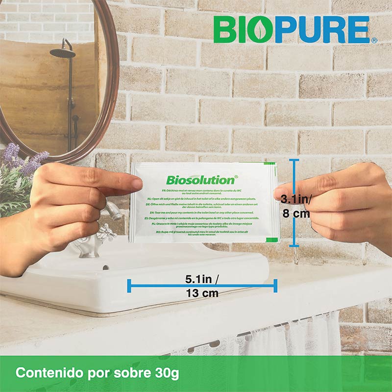Biopure - Drain Unblocker Sachets - Detapacaños 