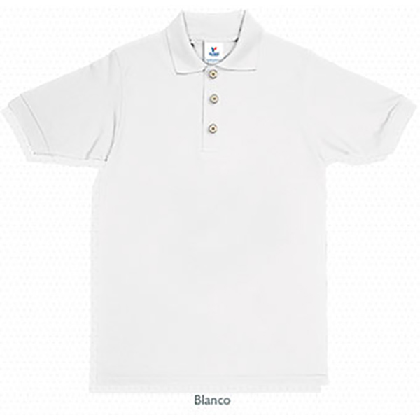 PLAYERA TIPO POLO  PIQUE CABALLERO YAZBEK BLANCO S C0500