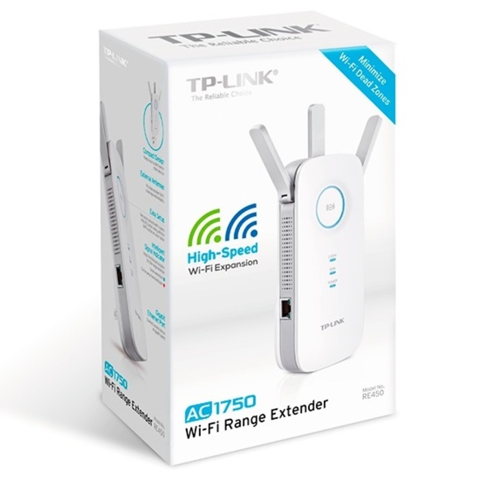 Repetidor Expansor De Senal WIFI Tp Link RE450 AC1750 2.4 5GHz