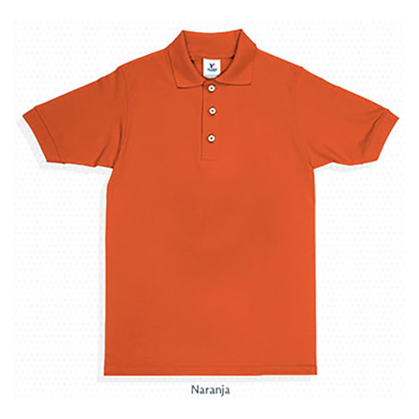 PLAYERA TIPO POLO  PIQUE CABALLERO YAZBEK NARANJA M C0500