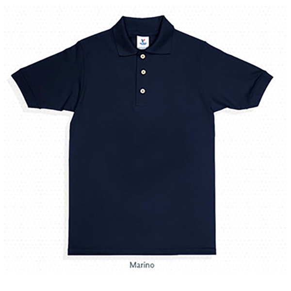 PLAYERA TIPO POLO PIQUE CABALLERO YAZBEK MARINO 2G C0500