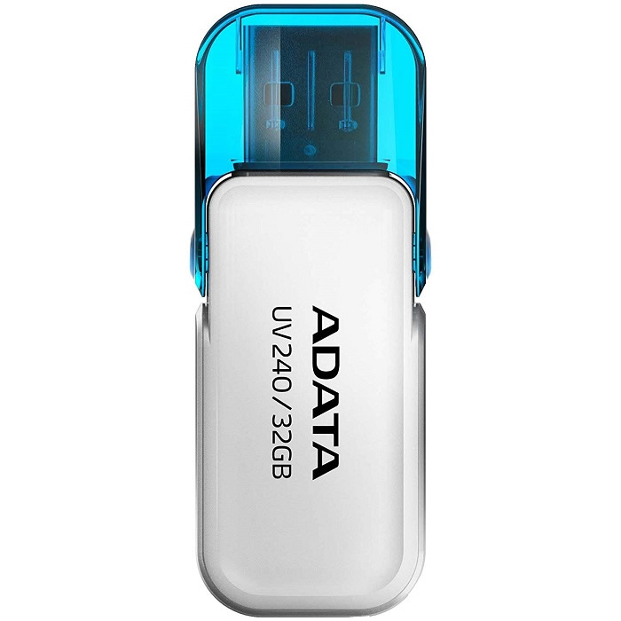 Memoria Flash USB Adata UV240 32GB Blanca AUV240-32G-RWH.