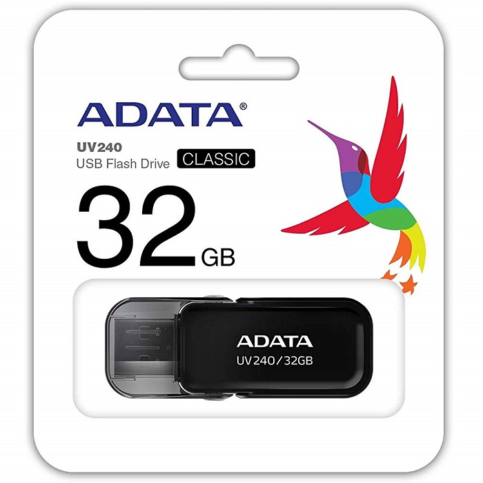 Memoria Flash USB Adata UV240 32GB Negra AUV240-32G-RBK