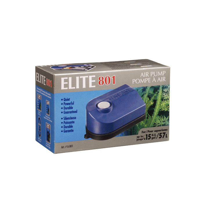 Bomba De Aire Elite 801 De 1 Salida Para Acuarios De Hasta 15 Gal 57 Litros
