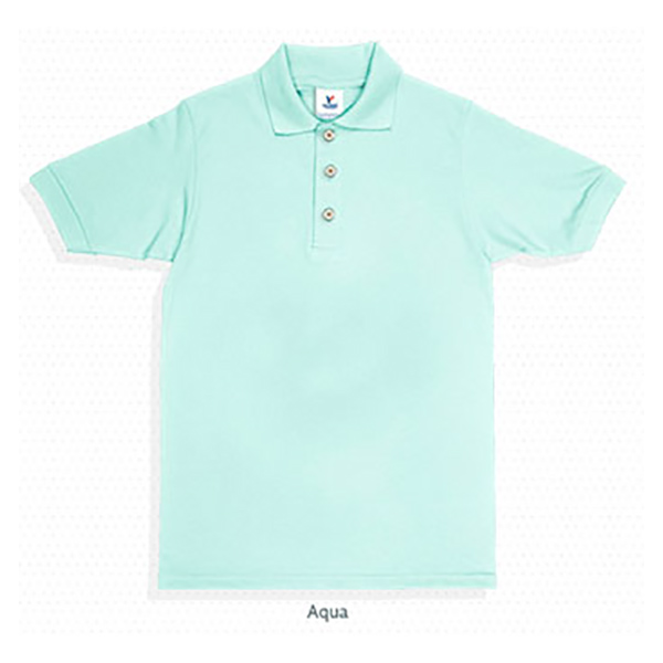 PLAYERA TIPO POLO  PIQUE CABALLERO YAZBEK AQUA G C0500