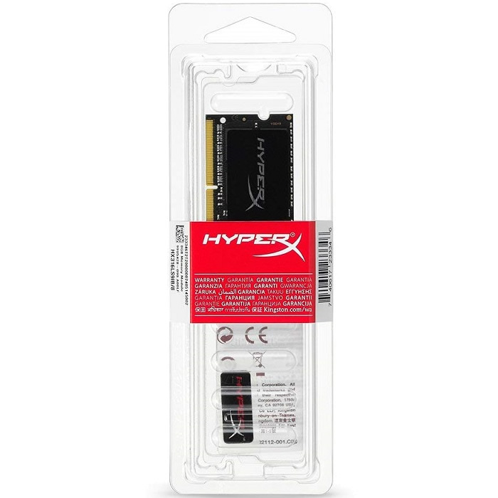 Memoria Ram DDR3 Sodimm Kingston HyperX Impact 1600MHz 8GB PC3L-12800 1.35v (HX316LS9IB/8)