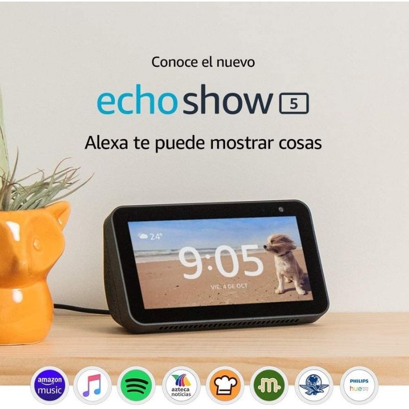 Echo Show 5 - Pantalla compacta de 5.5" con Alexa Negro
