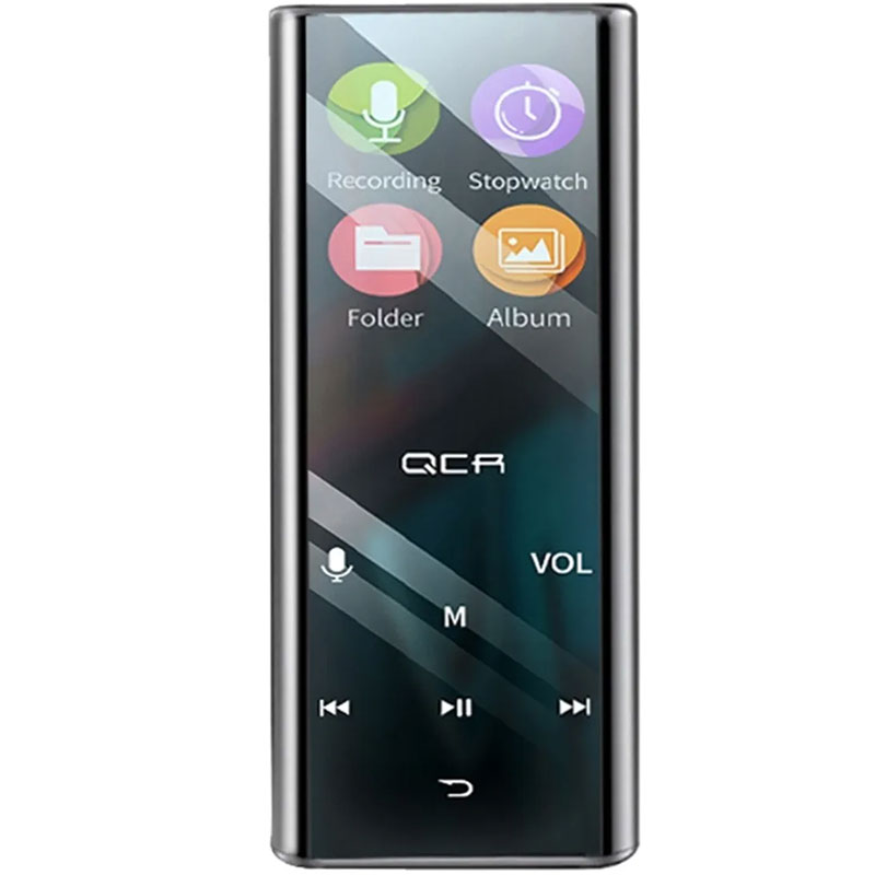 Reproductor Mp3 Touch con Audifonos Manos Libres y Power Bank Mega Bass