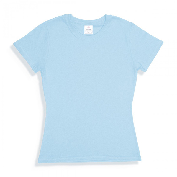 PLAYERA DAMA CUELLO RED M/C AZUL CLARO G D0300