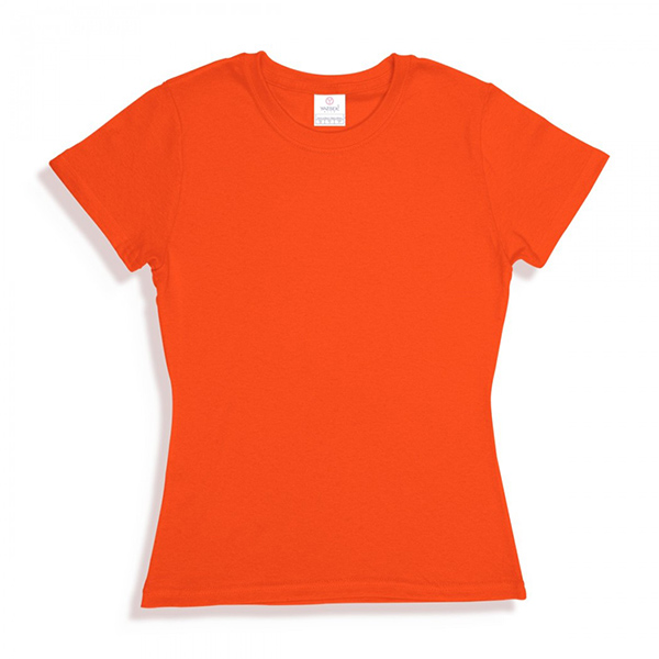PLAYERA DAMA CUELLO RED M/C NARANJA S D0300