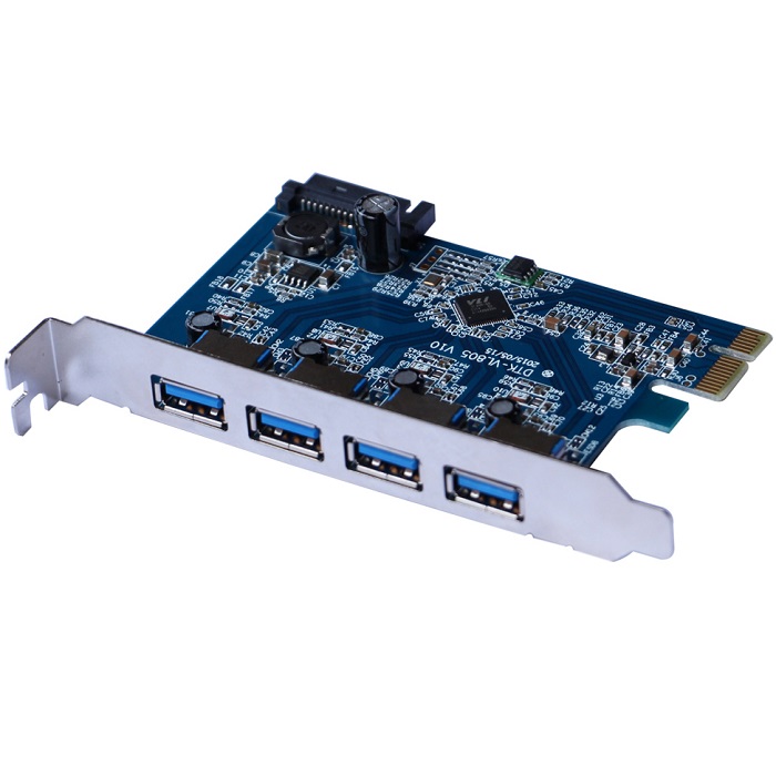 Tarjeta PCI-E Con 4 Puertos USB 3.0 SuperSpeed X-Media XM-UB3204