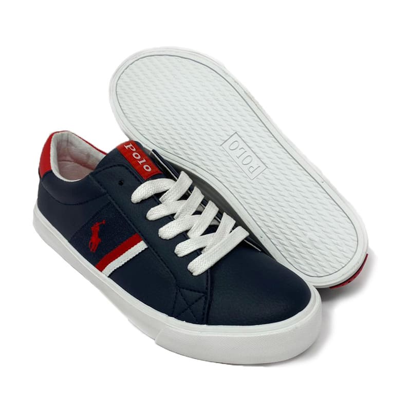 Tenis Polo Ralph Lauren Unisex Color Azul Marino De Agujetas