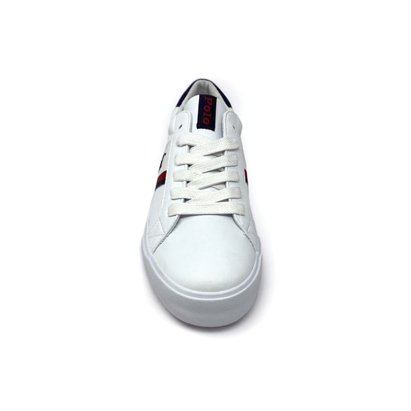 Tenis Polo Ralph Lauren Unisex Color Blanco Con Agujetas