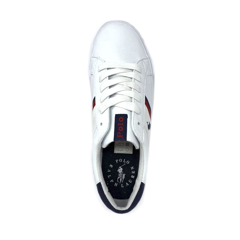 Tenis Polo Ralph Lauren Unisex Color Blanco Con Agujetas