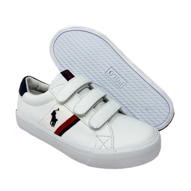 Tenis Polo Ralph Lauren Niño Color Azul Marino De Velcro