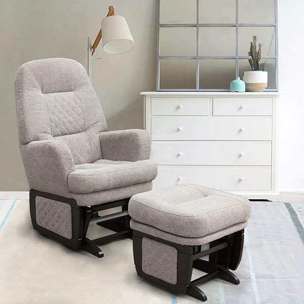 MECEDORA CON TABURETE LACTANCIA LULLABY MECEDORAS AURA