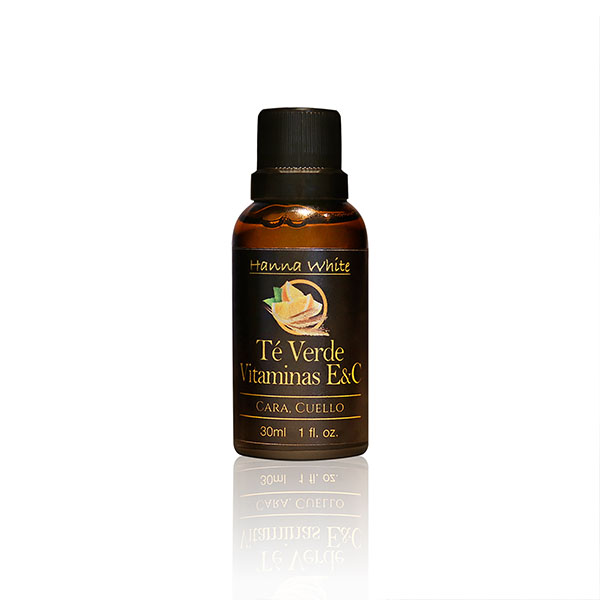 Aceite Concentrado de Té Verde y Vitaminas E y C para Cara y Cuello I 30ml 