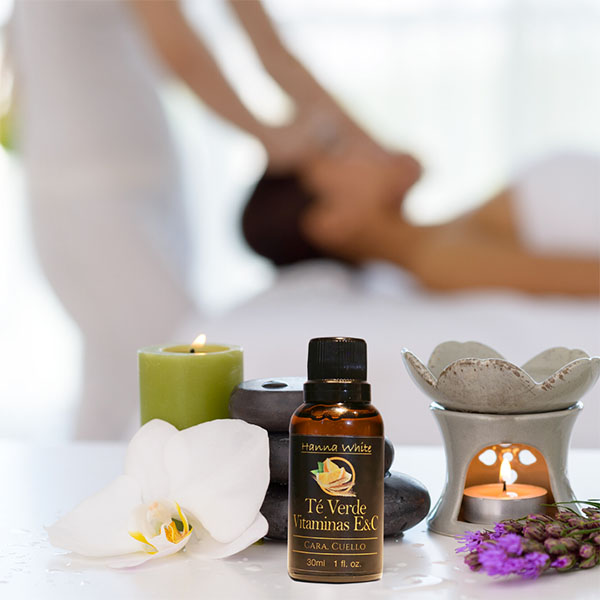 Aceite Concentrado de Té Verde y Vitaminas E y C para Cara y Cuello I 30ml 