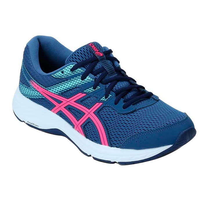 Tenis ASICS Mujer GEL-CONTEND 6 Azul Rosa