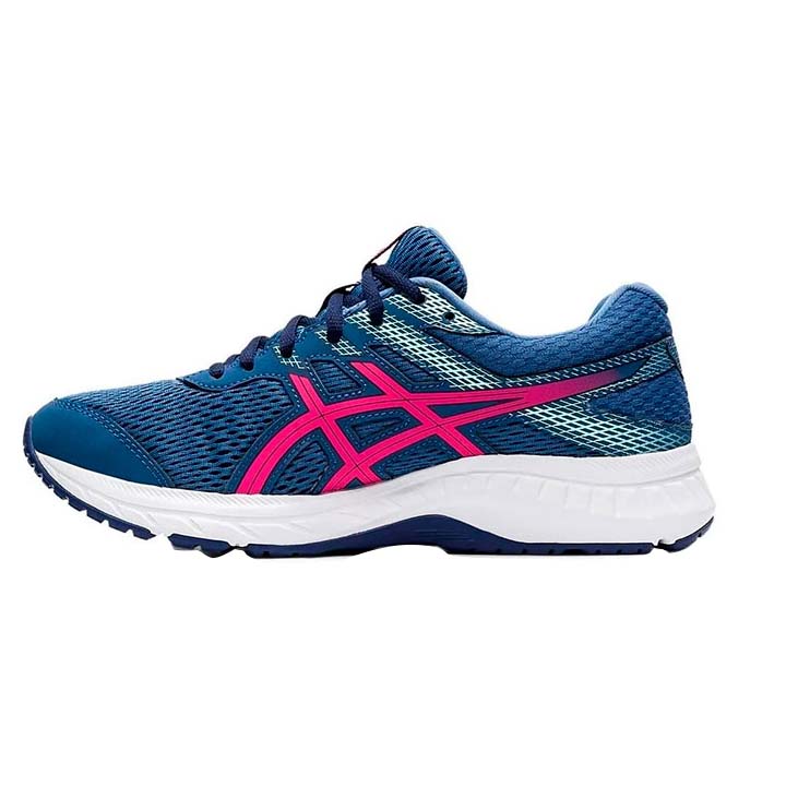 Tenis ASICS Mujer GEL-CONTEND 6 Azul Rosa