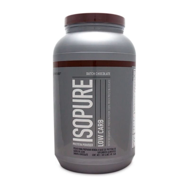 ISOPURE LOW CARB PROTEÍNA 3 Lbs Sabor Chocolate Nature's Best