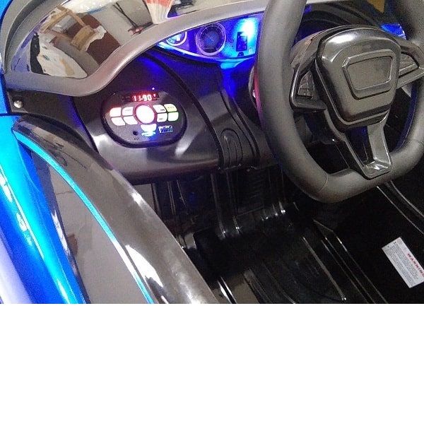 auto montable electrico tipo bugatti de lujo con pintura asiento acojinado control remoto cargador