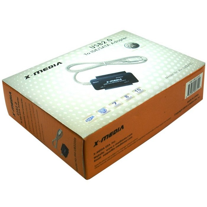 Cable Adaptador USB 2.0 A IDE Y SATA 2.5" Y 3.5" X-Media XM-UB2235S