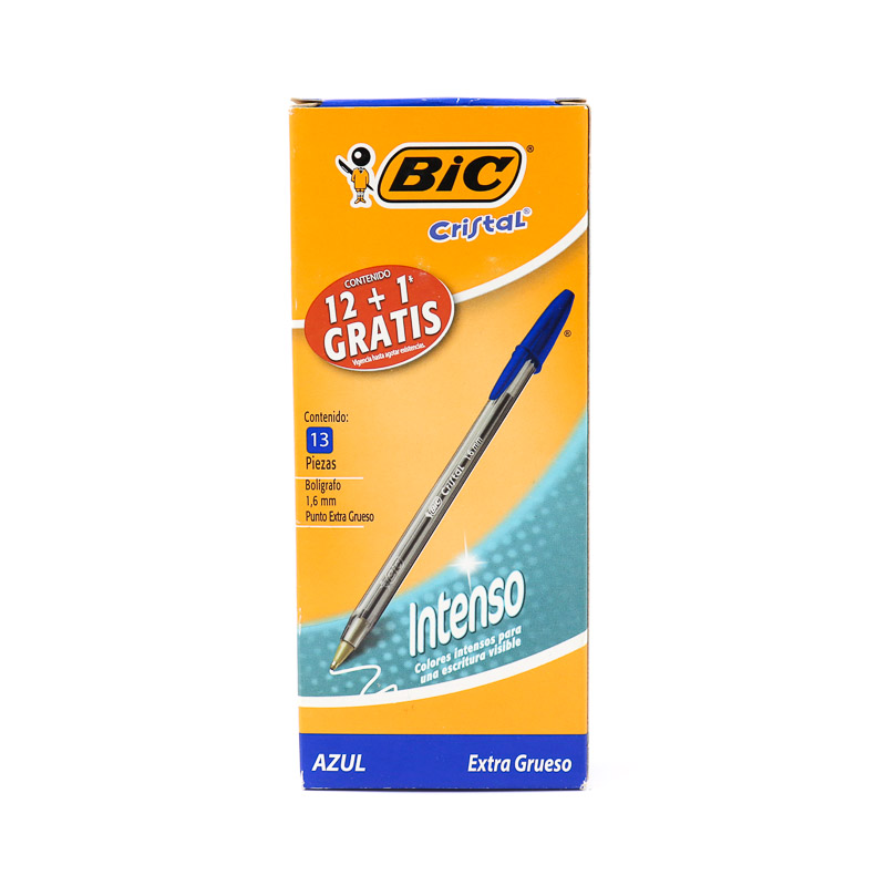 lote de 4 bolis bic cristal 1.6 mm mexico - Acquista Penne a sfera