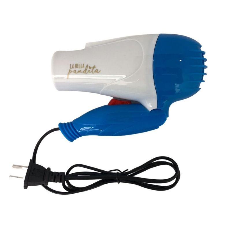 Secadora Mini de Cabello Ionica, LBP, Plegable, 1000 W, 17 cm (6.7in) Color Azul.