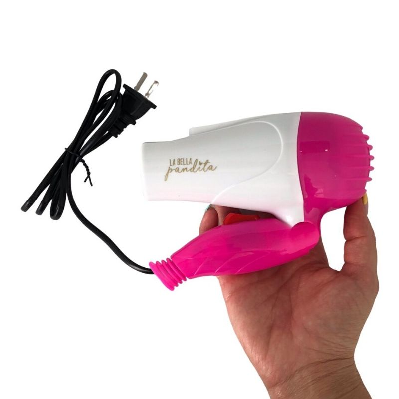 Secadora Mini de Cabello Ionica, LBP, Plegable, 1000 W, 17 cm (6.7in) Color Azul.
