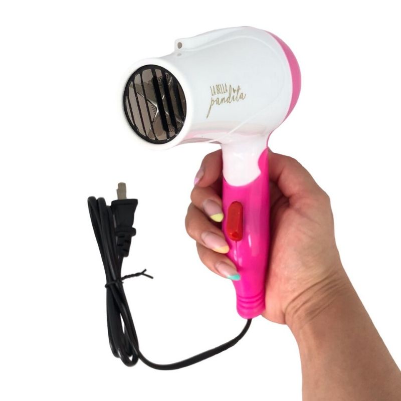 Secadora Mini de Cabello Ionica, LBP, Plegable, 1000 W, 17 cm (6.7in) Color Azul.