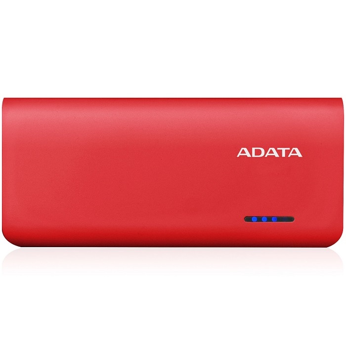 Bateria Portatil USB Adata PT100 Power Bank Cargador 10000mAh Rojo/Naranja APT100-10000M-5V-CRDOR