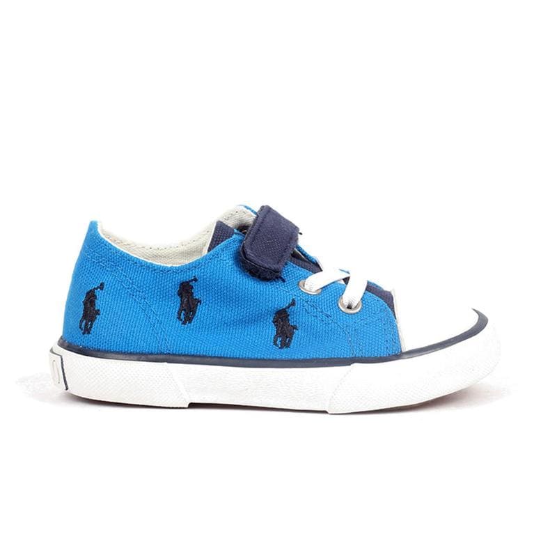 Tenis Polo Ralph Lauren Para Niño Azul Con Multi Ponys Azul