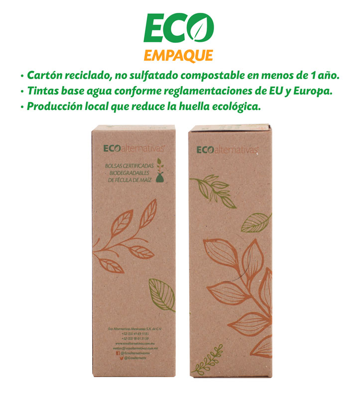 5 Paquetes de 20 bolsas Compostables Chicas para Basura de Ecoalternativas